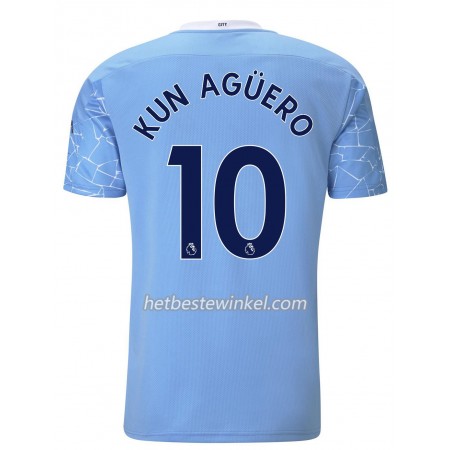 Manchester City Sergio Aguero 10 Voetbalshirts Thuis 2020/21